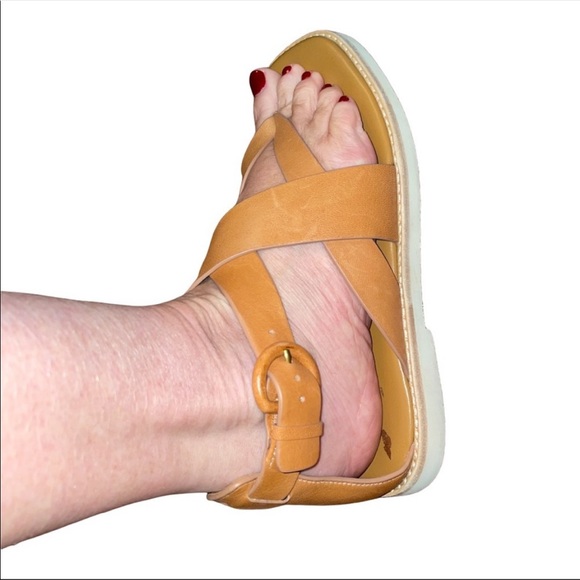 Vince Morris Tan LE Strappy Gladiator Sandals Size 6.5 36.5 - Picture 4 of 16